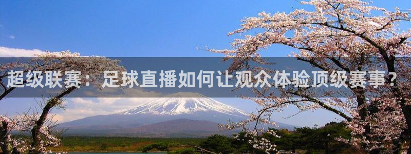  超级联赛：足球直播如何让观众体验顶级赛事？