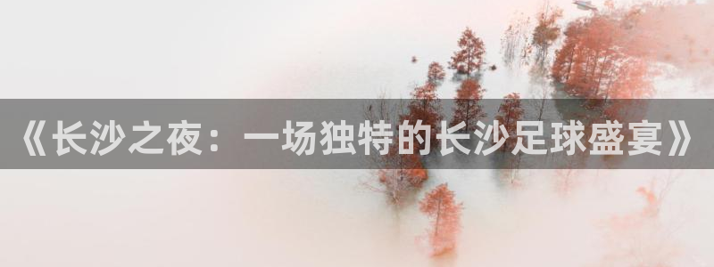 《长沙之夜：一场独特的长沙足球盛宴》